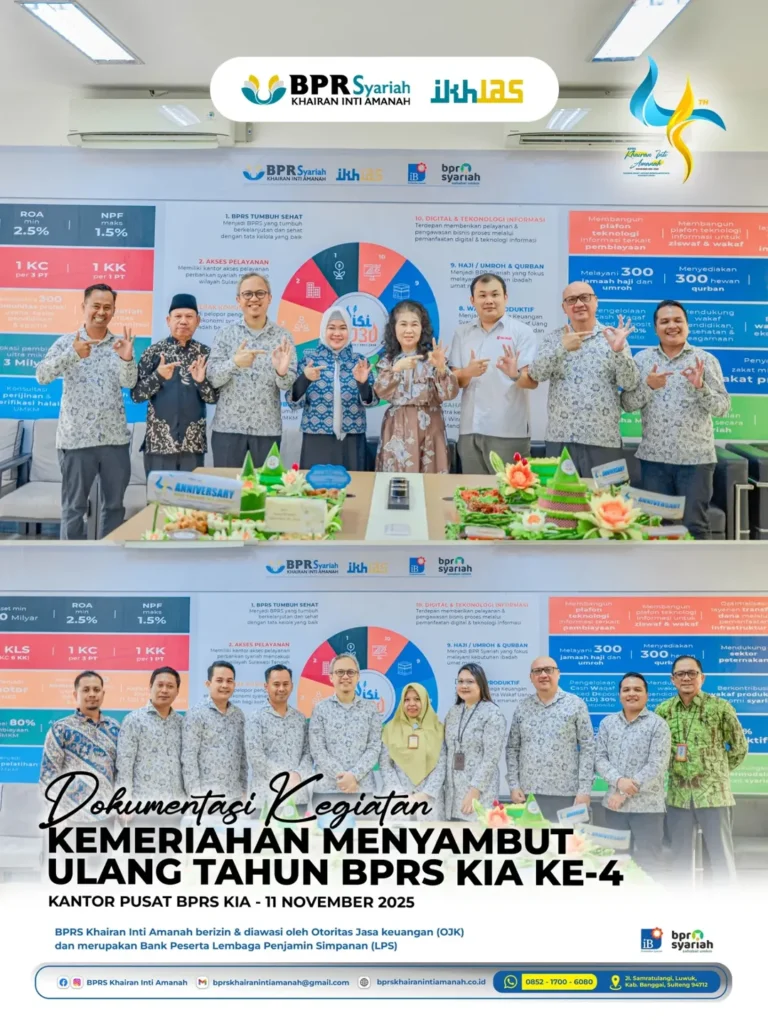 🎉 Selamat Ulang Tahun ke-4 BPRS Khairan Inti Amanah! 🎉Dengan tema “Tumbuh Sehat, Inovasi Berk (4)